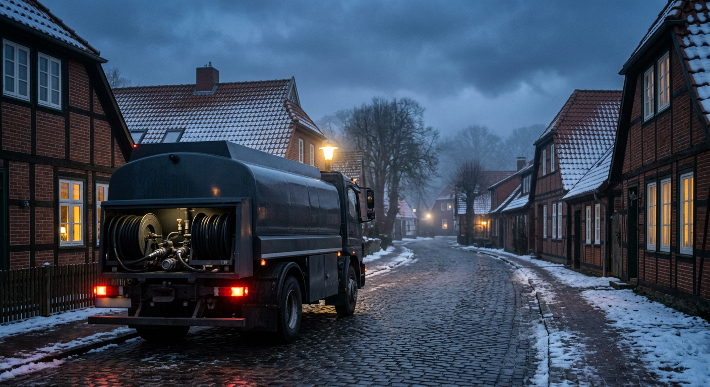 Heizöl-Lieferung mit dem Tankwagen